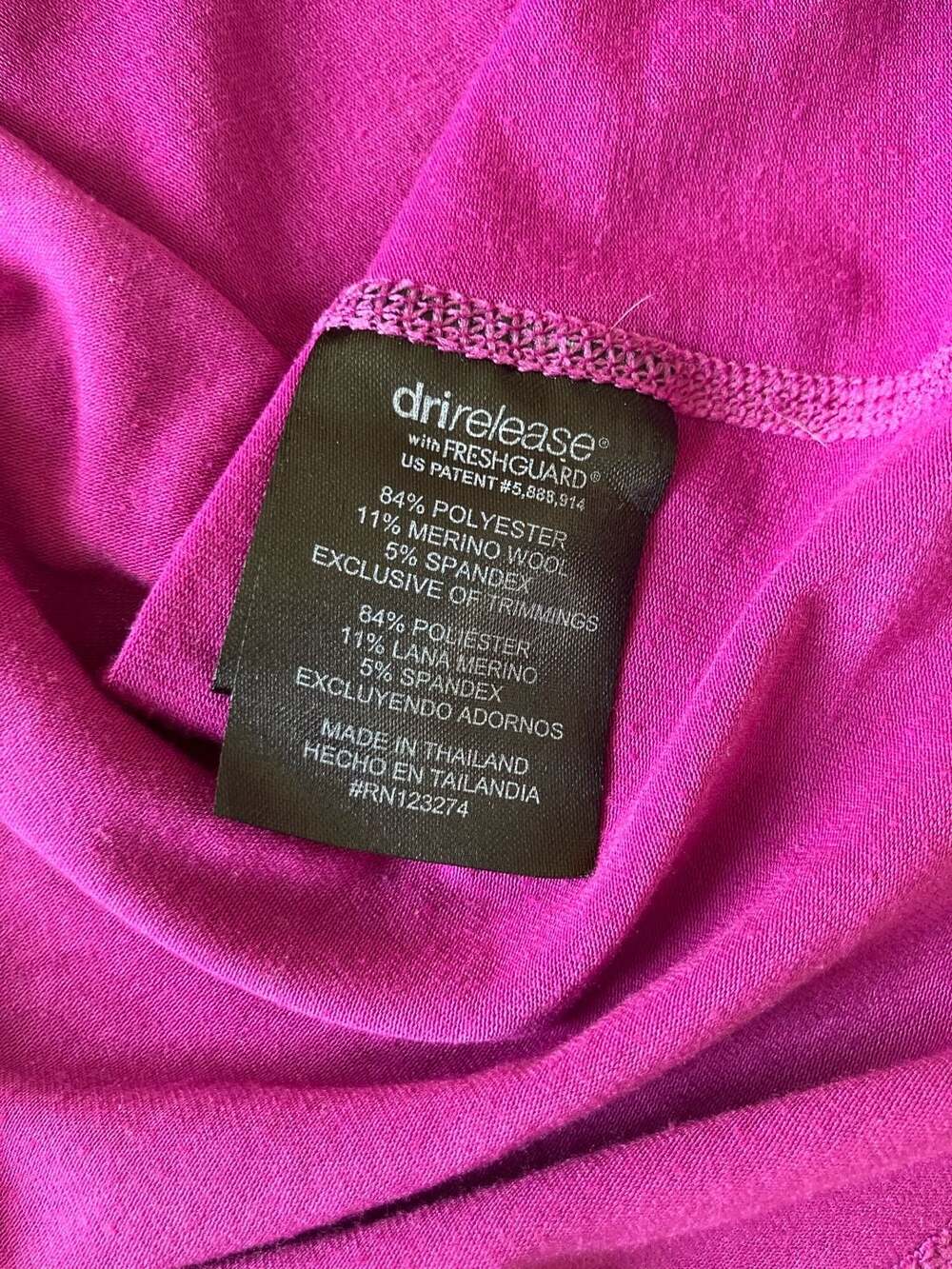 Paradox Merino Blend 1/4 Zip Long Sleeve Top Purple Women's Size L - Picture 9 of 10